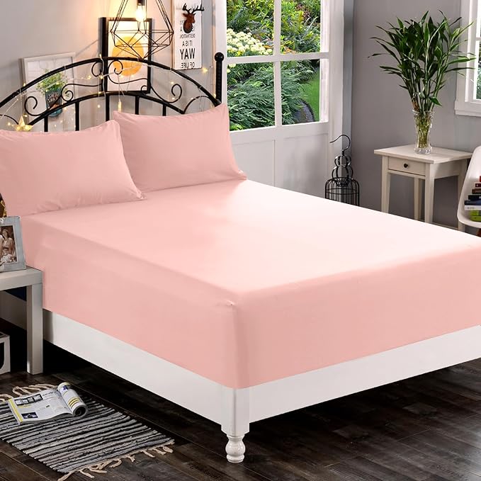Elegant Comfort 1500 Premium Quality Fitted Sheet Ultra Soft 18-24 Inch Extra - Image 2