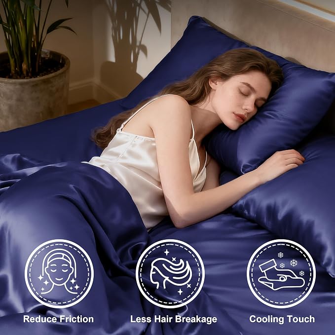 Love's cabin Twin XL Satin Sheet Sets - Image 3