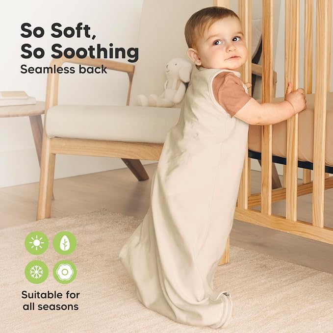 2-Pack Organic Baby Sleep Sacks, 100% Cotton - Image 4