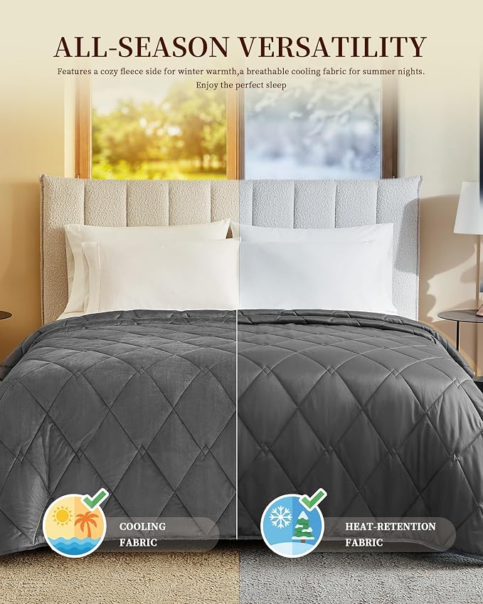 L'AGRATY Queen/King Size Weighted Blanket - Image 3