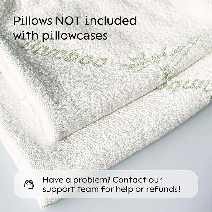 100% Waterproof Pillow Protectors Queen 20x30 Pair Zippered Pillow Case - Image 2