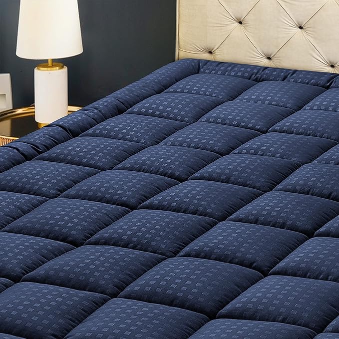 HYLEORY Full Mattress Pad Quilted Fitted Mattress Protector Cooling Pillow Top by HYLEORY-YourBeddingExpert