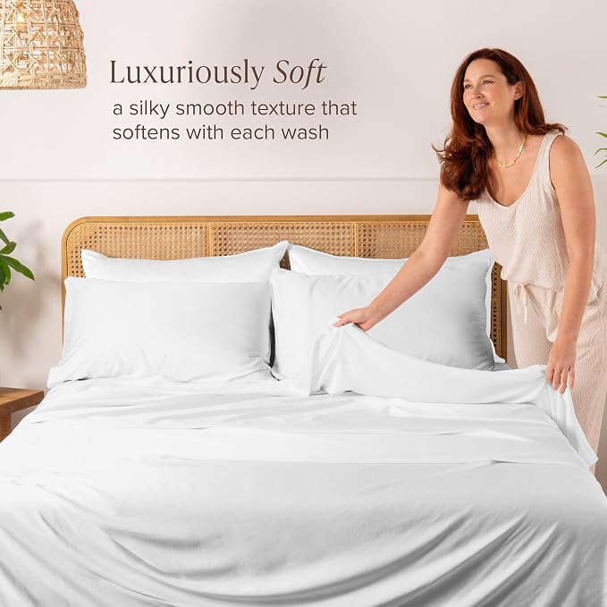 Bare Home 100% Rayon Made from Bamboo Luxury King Size Set of 2 Cooling - Image 2