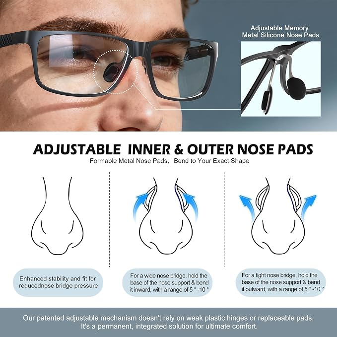 ANYLUV Blue Light Blocking Glasses Men Computer Gaming Glasses Lightweight - Image 7