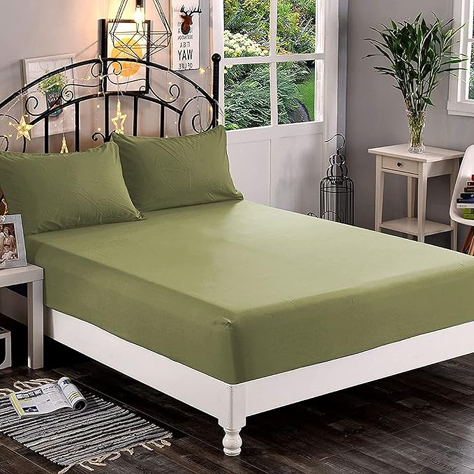 Elegant Comfort 1500 Premium Hotel Quality 1-Piece Fitted Sheet, Softest by ELEGANTCOMFORT