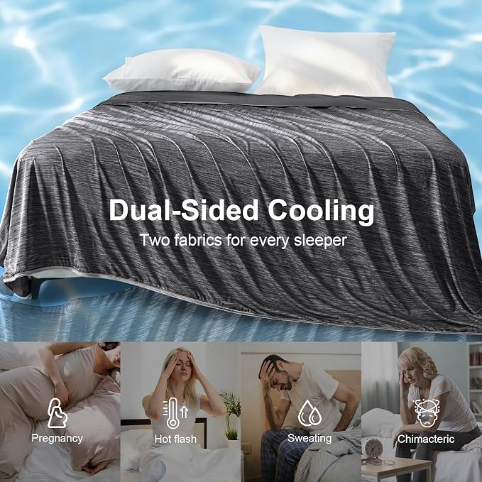 KMUSET Cooling Blanket King Size, Double Sided Summer Cooling Blankets - Image 8