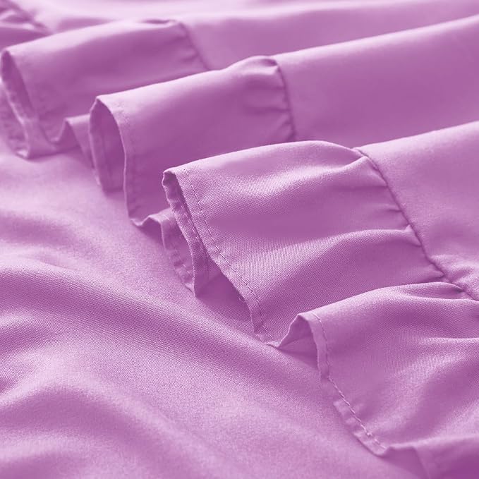 KKJIAF Ruffle Pillow Cases Queen Size Set of 2, Ruffled Pillow Covers - Image 6