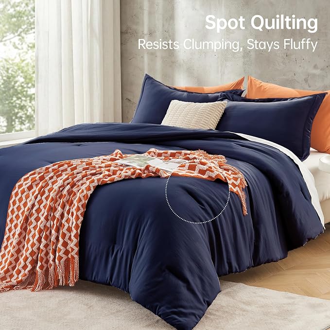 MUXHOMO Oversized Queen Comforter Sets, All Season Ultra Soft Down Alternative - Image 5