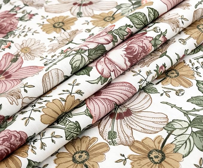 SLEEPBELLA Duvet Cover Queen, 600 Thread Count Cotton Pink & Yellow & Beige - Image 5