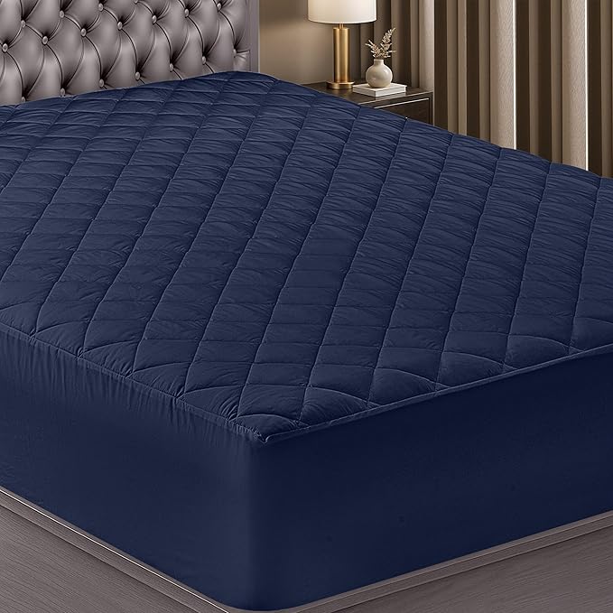 Utopia Bedding Quilted Fitted Mattress Pad, Full Size, Elastic Fitted Mattress by UTOPIABEDDING