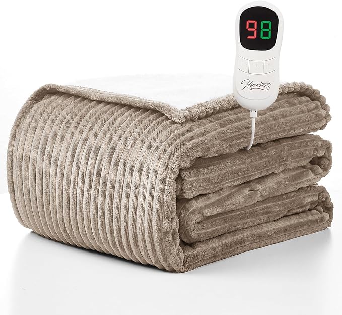 Homemate Electric Blanket Full Size- 72"x84" Heated Blanket Full Size 1/2/4/6/8 by Homemate