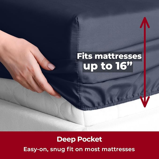 Mellanni Split King Sheets Set - Image 5