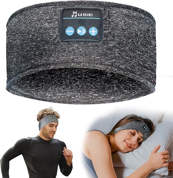 Bluetooth Headphones, Sleep Headphones Headband Wireless by SANNWEEN