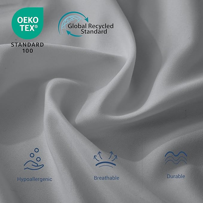 Full Flat Sheet Only, 1 Pack Top Bed Sheets, Soft Breathable Brushed Microfiber - Image 2