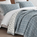 SahSahCasa Quilt Set King Size, 100% Cotton Quilt Bedding Set Bedspread by SahSahCasa
