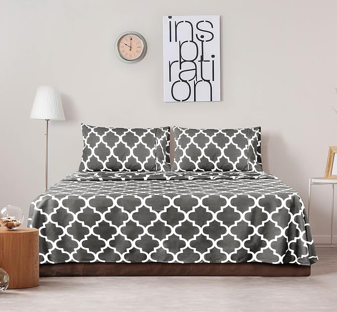 Utopia Bedding Full Sheet Set, Soft Microfiber 4 Piece Bed Sheets - Image 2