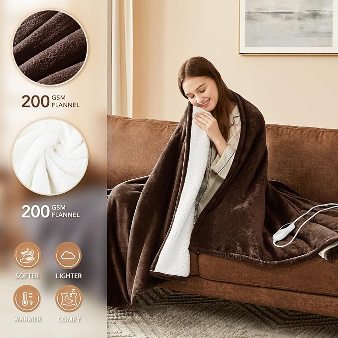 Homemate Electric Heated Blanket Twin Size - Image 2