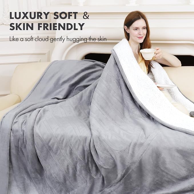 Electric Blanket Throw 50" x 60" - Image 4