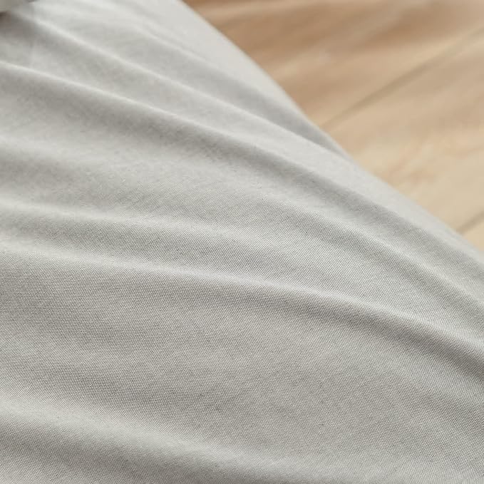 BESTOUCH Duvet Cover Set 100% Washed Cotton Linen Feel Super Soft Comfortable - Image 6