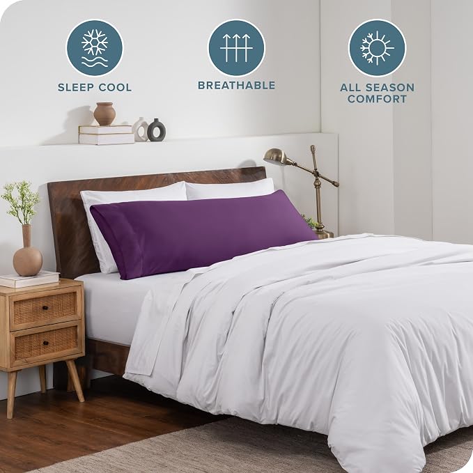 Bare Home Microfiber Body Pillow Cover - Image 2