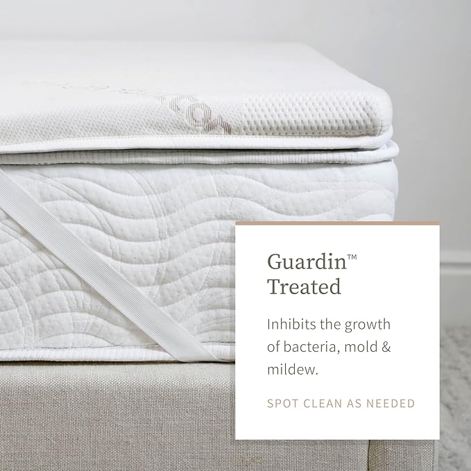 Saatva Graphite Memory Foam Mattress Topper - Image 3