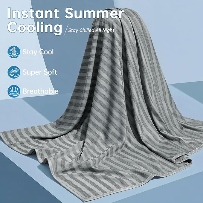 Guohaoi Cooling Blanket for Hot Sleepers and Night Sweats, 100% Oeko-Tex - Image 4