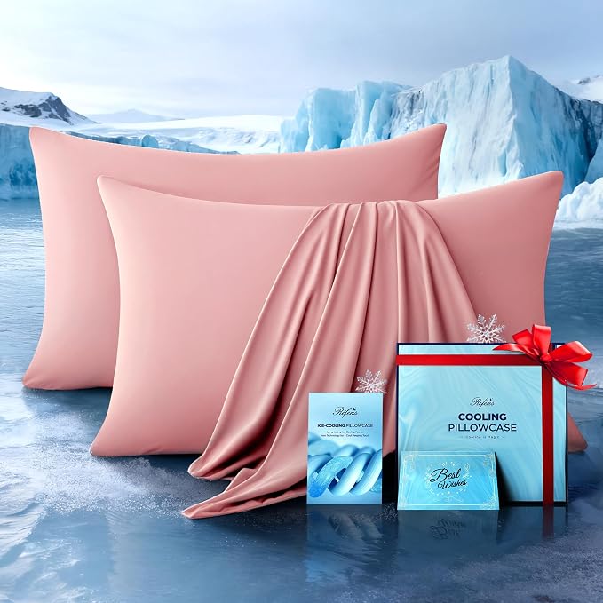 Ultra-Chill Cooling Pillowcase Set of 2 by Rifens
