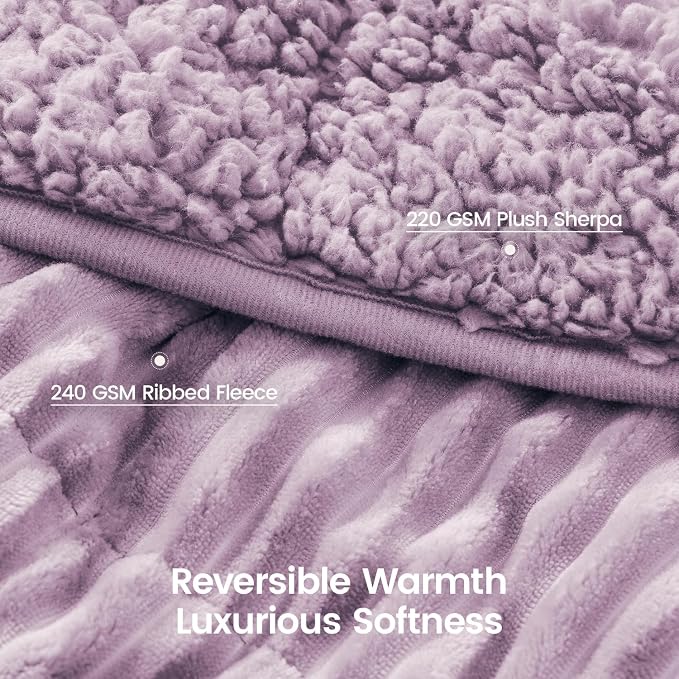 Sherpa Fleece Adult Weighted Blanket 20lbs - Image 3