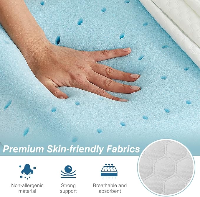 DUMOS Memory Foam Pillows for Sleeping 4 Pack, Bed Pillows for Adults - Image 2