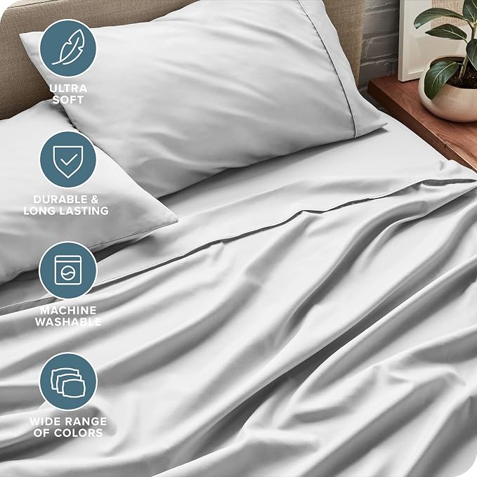 Bare Home Split California King Sheet Set - Image 5