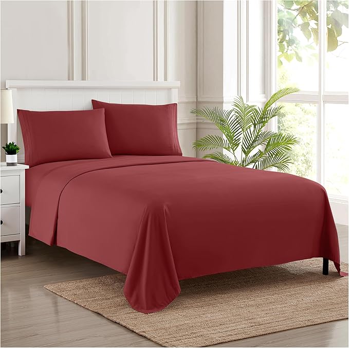 Twin XL Sheets - Breathable Luxury Sheets - 1800 Supreme Collection Extra Soft by SweetHomeCollection