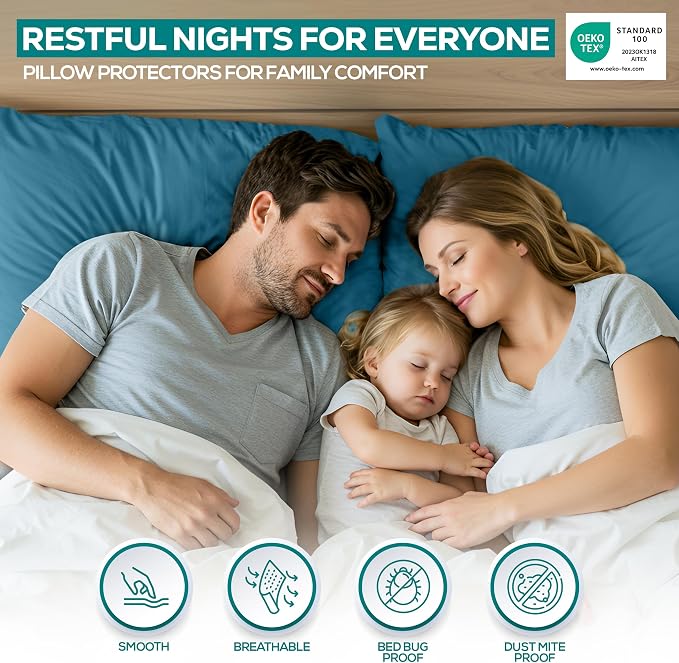 Utopia Bedding Premium 100% Waterproof Pillow Protectors - Image 5