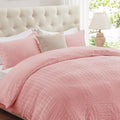 Cozyide Pink Duvet Cover Full Size, 3 Pieces Bedding Duvet Covers, Soft by cozyide
