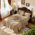 LBRO2M 100% Cotton Sheets Set Deep Pocket 19", 1000 Thread Count California by LBRO2MBedding