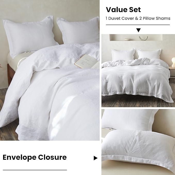 Simple&Opulence 100% Linen Duvet Cover Set - Image 5