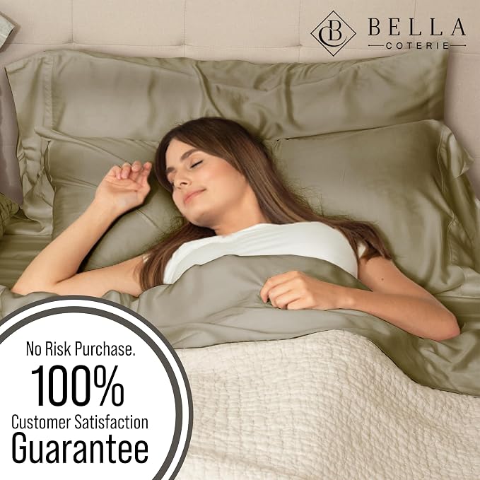 BELLA COTERIE | Luxury Bamboo Viscose Queen Size Pillowcase Set | 100% - Image 5