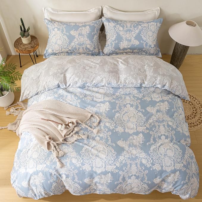 OAITE Duvet Cover Set, 100% Cotton Comforter Cover - Image 4