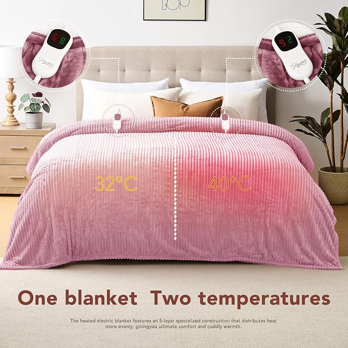Homemate Electric Heated Blanket Queen Size - Image 8