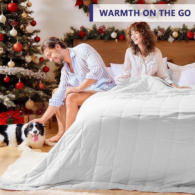 King Size Weighted Blanket for Adults Cooling Heavy Blanket for Sleeping - Image 4