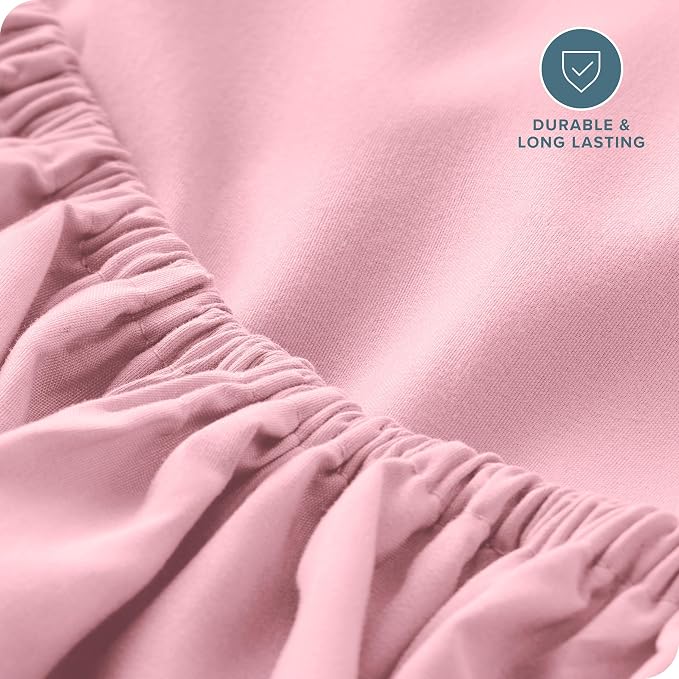 Bare Home Fitted Bottom Sheet Queen Size - Image 5