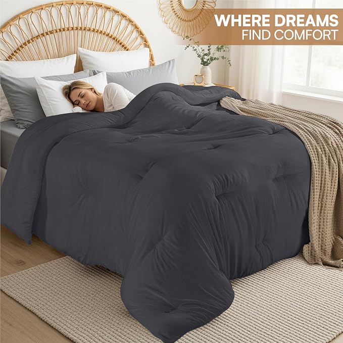 Utopia Bedding Comforters King Size, All Season Duvet Insert, Down Alternative - Image 4