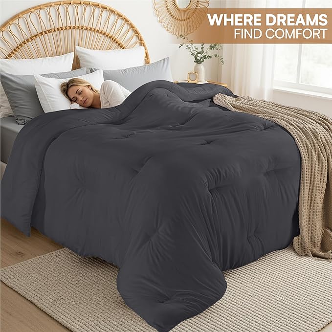 Utopia Bedding Comforters Twin Size, All Season Duvet Insert, Down Alternative - Image 4