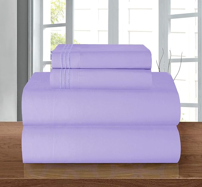 Elegant Comfort Luxury 1500 Premium Hotel Quality Microfiber 4-Piece Sheet Set by ELEGANTCOMFORT