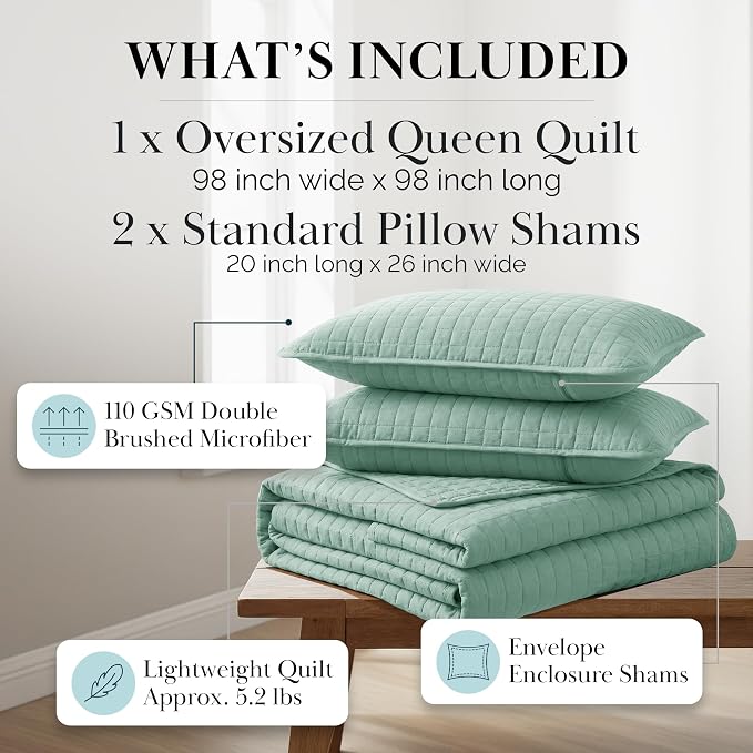 Southshore Fine Living, Inc. Quilts, Queen Size/Full Quilt Bedding Set - Image 2