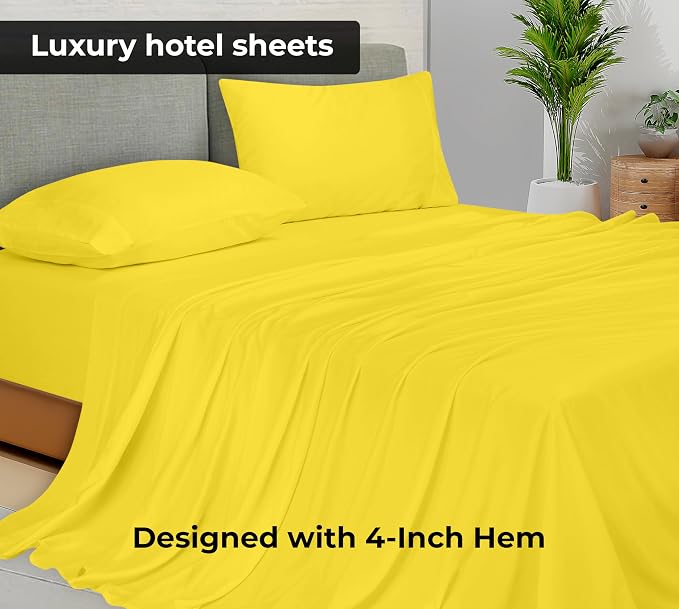 Royale Linens 2 Pack Bulk Flat Sheet Set - Image 3