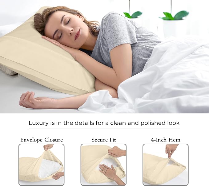 Royale Linens Standard Pillowcase Set of 2 - Image 7