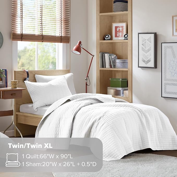 Comfort Spaces Kienna Quilt Set- Double Sided Stitching Design Summer Blanket - Image 7