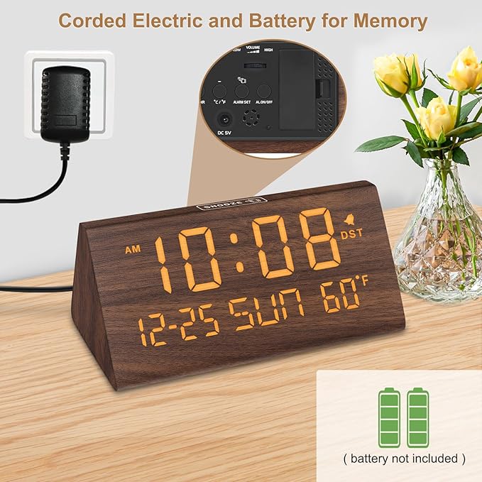 DreamSky Digital Alarm Clocks for Bedrooms - Image 2