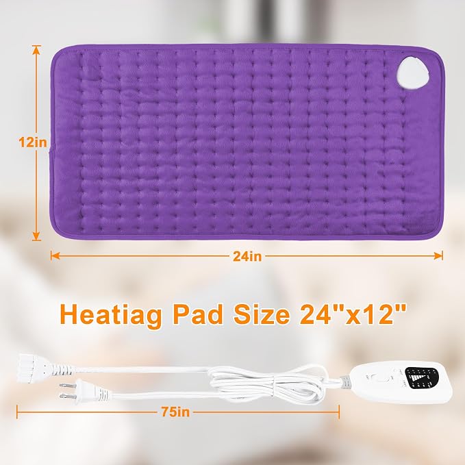 Deepsoon Heating Pad, Electric Heating Pads - Image 9