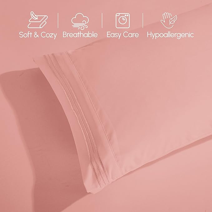 Elegant Comfort Luxurious 1500 Premium Hotel Quality Microfiber 4-Piece Sheet - Image 8